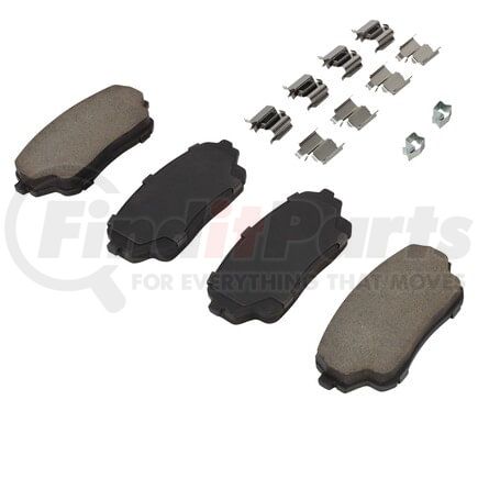 MPA Electrical 1003-1105C Quality-Built Black Series Ceramic Brake Pads w/ Hardware