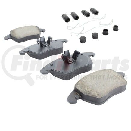 MPA Electrical 1003-1107BM Quality-Built Black Series Semi-Metallic Brake Pads w/ Hardware