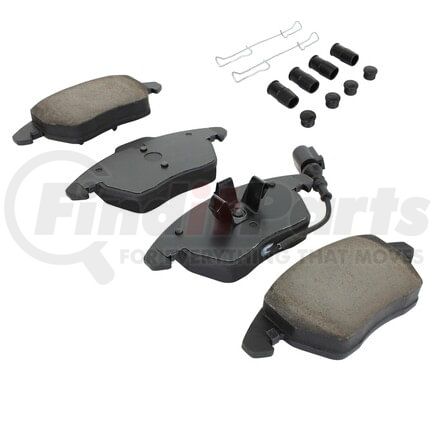 MPA Electrical 1003-1107C Quality-Built Black Series Ceramic Brake Pads w/ Hardware