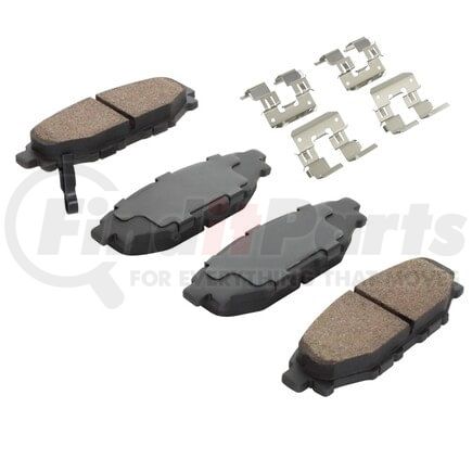 MPA Electrical 1003-1114M Quality-Built Disc Brake Pad Set - Black Series, Semi-Metallic, with Hardware