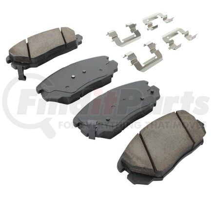 MPA Electrical 1003-1125AC Quality-Built Disc Brake Pad Set - Black Series, Ceramic, with Hardware
