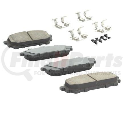 MPA Electrical 1001-1004C Quality-Built Premium Ceramic Brake Pads w/ Hardware
