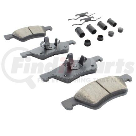 MPA Electrical 1001-1047C Quality-Built Disc Brake Pad, Premium, Ceramic, with Hardware