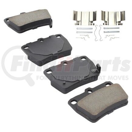 MPA Electrical 1001-1051M Quality-Built Premium Semi-Metallic Brake Pads w/ Hardware