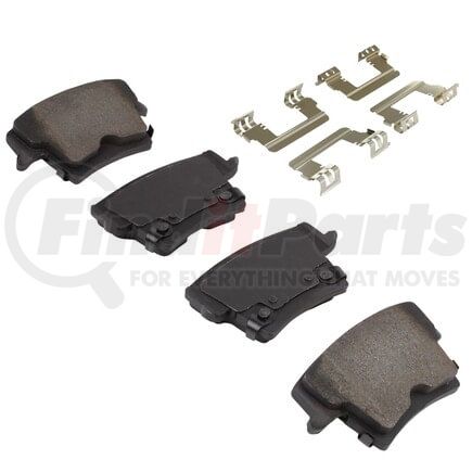 MPA Electrical 1001-1057AM Quality-Built Premium Semi-Metallic Brake Pads w/ Hardware