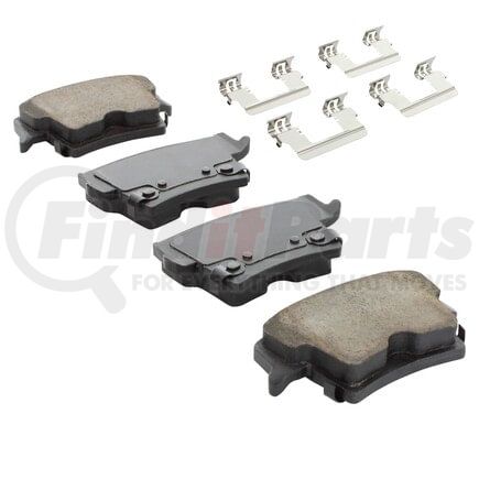MPA Electrical 1001-1057BC Quality-Built Disc Brake Pad, Premium, Ceramic, with Hardware