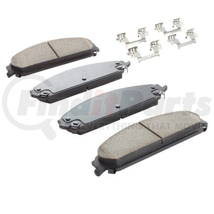 MPA Electrical 1001-1058C Quality-Built Disc Brake Pad, Premium, Ceramic, with Hardware