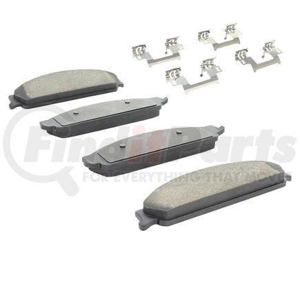 MPA Electrical 1001-1070C Quality-Built Disc Brake Pad, Premium, Ceramic, with Hardware
