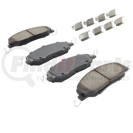 MPA Electrical 1001-1081M Quality-Built Premium Semi-Metallic Brake Pads w/ Hardware