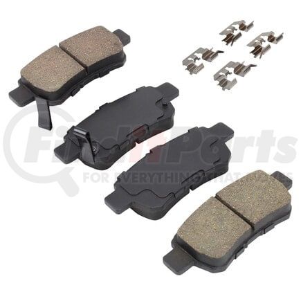 MPA Electrical 1001-1088C Quality-Built Disc Brake Pad, Premium, Ceramic, with Hardware