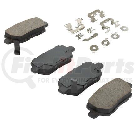 MPA Electrical 1001-1090C Quality-Built Disc Brake Pad, Premium, Ceramic, with Hardware
