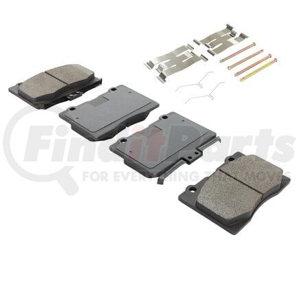 MPA Electrical 1001-1091C Quality-Built Premium Ceramic Brake Pads w/ Hardware