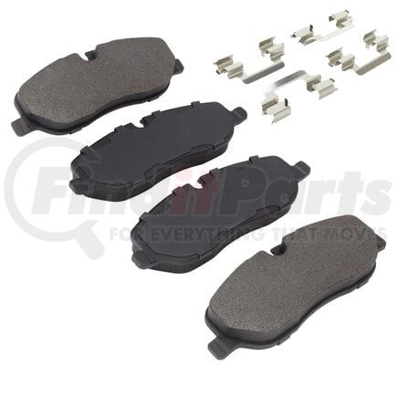 MPA Electrical 1001-1098M Quality-Built Premium Semi-Metallic Brake Pads w/ Hardware
