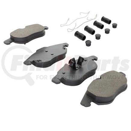 MPA Electrical 1001-1106M Quality-Built Premium Disc Brake Pad Set - Semi-Metallic, with Hardware