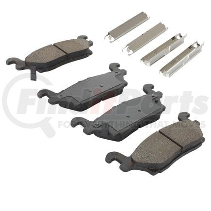 MPA Electrical 1001-1120M Quality-Built Premium Disc Brake Pad Set - Semi-Metallic, with Hardware