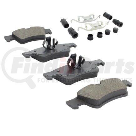 MPA Electrical 1001-1122M Quality-Built Premium Disc Brake Pad Set - Semi-Metallic, with Hardware