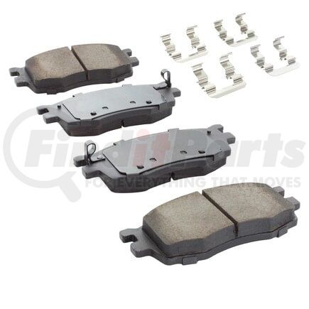 MPA Electrical 1001-1156C Quality-Built Premium Ceramic Brake Pads w/ Hardware