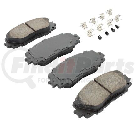 MPA Electrical 1001-1184C Quality-Built Disc Brake Pad, Premium, Ceramic, with Hardware