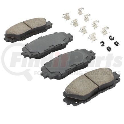 MPA Electrical 1001-1184AC Quality-Built Premium Ceramic Brake Pads w/ Hardware