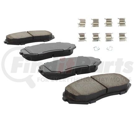 MPA Electrical 1001-1188C Quality-Built Premium Ceramic Brake Pads w/ Hardware