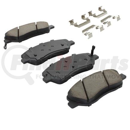 MPA Electrical 1001-1202M Quality-Built Premium Semi-Metallic Brake Pads w/ Hardware