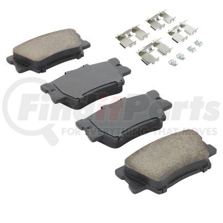 MPA Electrical 1001-1212AC Quality-Built Disc Brake Pad, Premium, Ceramic, with Hardware