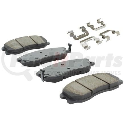 MPA Electrical 1001-1264M Quality-Built Premium Disc Brake Pad Set - Semi-Metallic, with Hardware