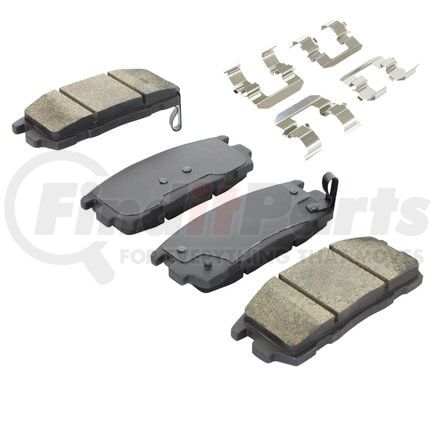MPA Electrical 1001-1275C Quality-Built Disc Brake Pad, Premium, Ceramic, with Hardware