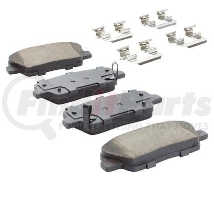 MPA Electrical 1001-1284M Quality-Built Premium Semi-Metallic Brake Pads w/ Hardware