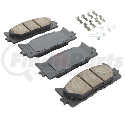 MPA Electrical 1001-1293C Quality-Built Disc Brake Pad, Premium, Ceramic, with Hardware