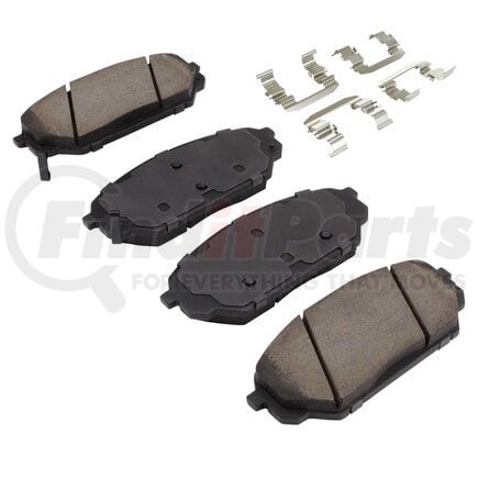 MPA Electrical 1001-1301C Quality-Built Disc Brake Pad, Premium, Ceramic, with Hardware