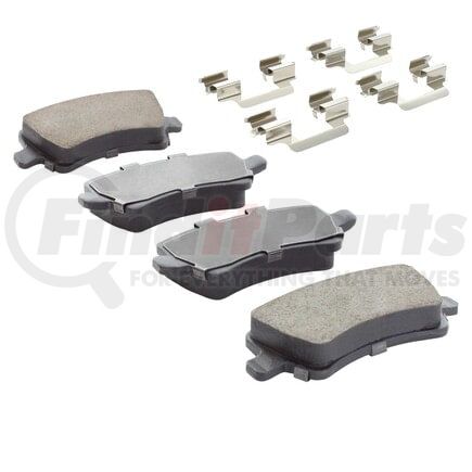 MPA Electrical 1001-1307AC Quality-Built Premium Ceramic Brake Pads w/ Hardware