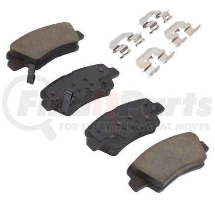 MPA Electrical 1001-1313C Quality-Built Disc Brake Pad, Premium, Ceramic, with Hardware