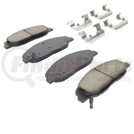 MPA Electrical 1001-1332C Quality-Built Premium Ceramic Brake Pads w/ Hardware