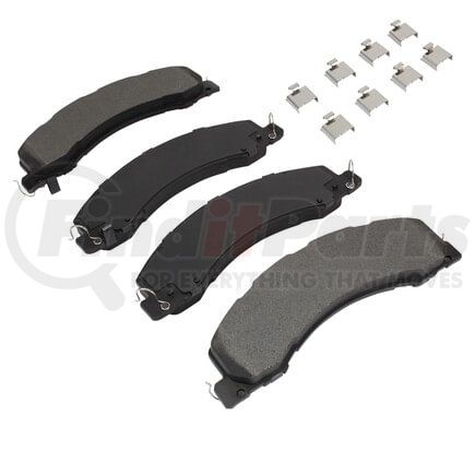 MPA Electrical 1001-1335M Quality-Built Premium Disc Brake Pad Set - Semi-Metallic, with Hardware
