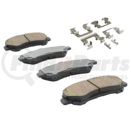 MPA Electrical 1001-1338C Quality-Built Premium Ceramic Brake Pads w/ Hardware