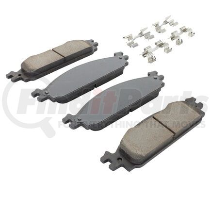 MPA Electrical 1001-1376M Quality-Built Premium Semi-Metallic Brake Pads w/ Hardware