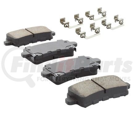 MPA Electrical 1001-1430C Quality-Built Disc Brake Pad, Premium, Ceramic, with Hardware