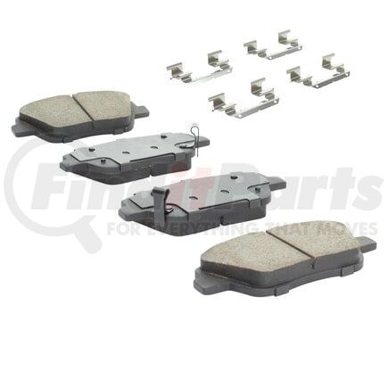 MPA Electrical 1001-1444C Quality-Built Premium Ceramic Brake Pads w/ Hardware