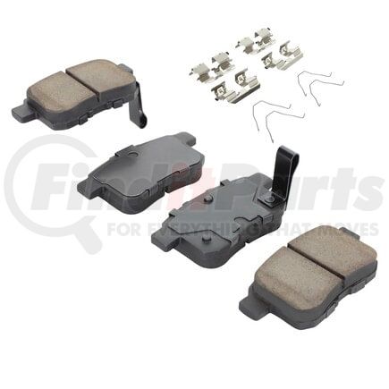 MPA Electrical 1001-1451C Quality-Built Disc Brake Pad, Premium, Ceramic, with Hardware