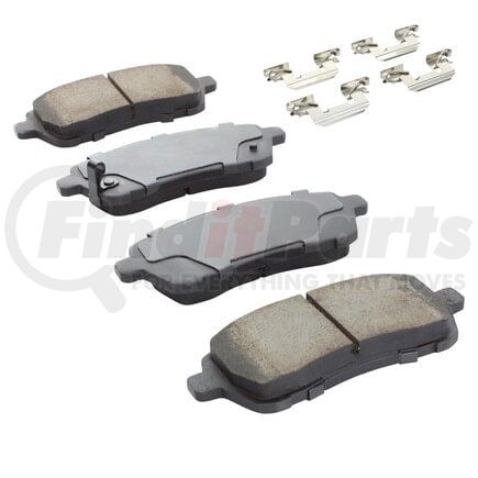 MPA Electrical 1001-1454AM Quality-Built Premium Semi-Metallic Brake Pads w/ Hardware