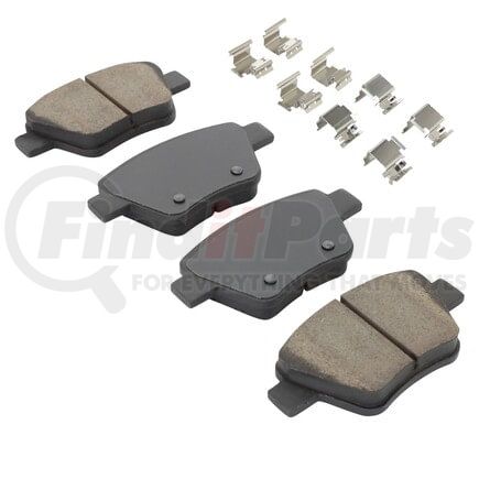 MPA Electrical 1001-1456C Quality-Built Premium Ceramic Brake Pads w/ Hardware
