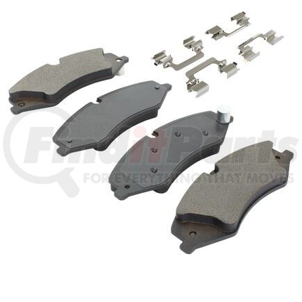 MPA Electrical 1001-1479M Quality-Built Premium Disc Brake Pad Set - Semi-Metallic, with Hardware