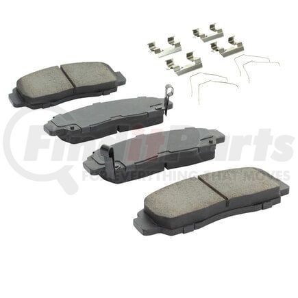 MPA Electrical 1001-1506C Quality-Built Disc Brake Pad, Premium, Ceramic, with Hardware