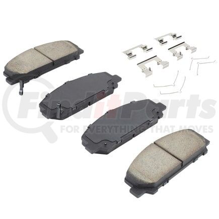 MPA Electrical 1001-1509M Quality-Built Premium Semi-Metallic Brake Pads w/ Hardware