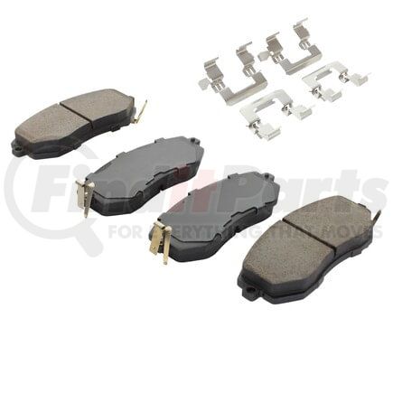 MPA Electrical 1001-1539C Quality-Built Disc Brake Pad, Premium, Ceramic, with Hardware