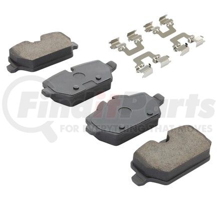 MPA Electrical 1001-1554C Quality-Built Premium Ceramic Brake Pads w/ Hardware