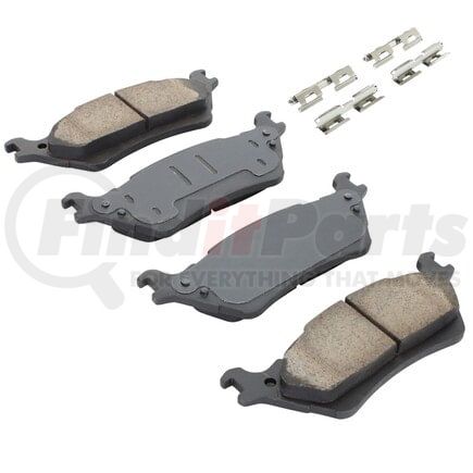 MPA Electrical 1001-1602C Quality-Built Disc Brake Pad, Premium, Ceramic, with Hardware