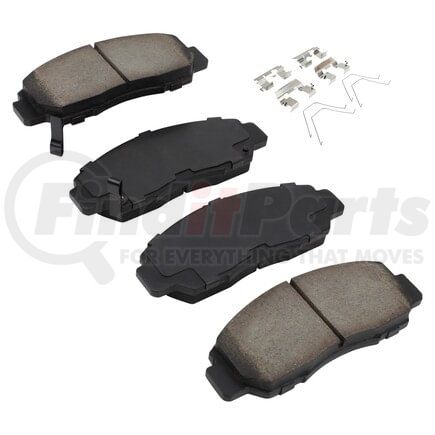 MPA Electrical 1001-1608C Quality-Built Disc Brake Pad, Premium, Ceramic, with Hardware