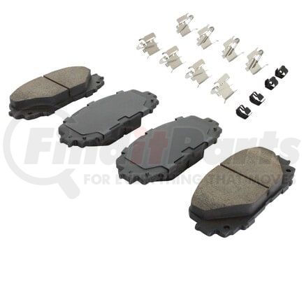 MPA Electrical 1001-1628M Quality-Built Premium Semi-Metallic Brake Pads w/ Hardware